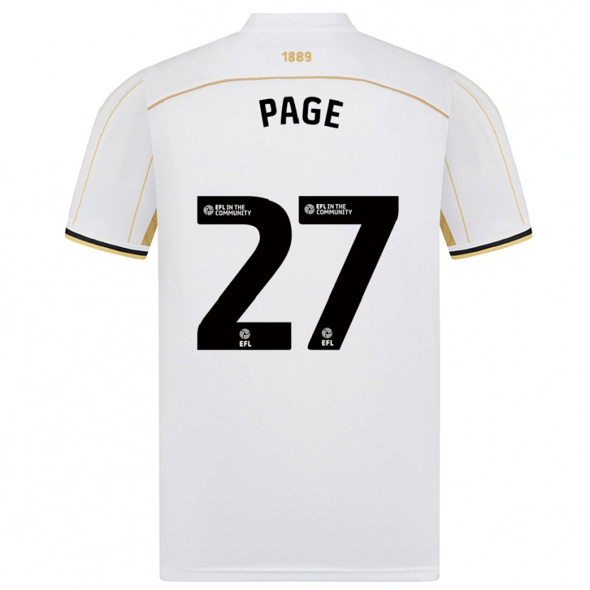 Danxen Kid Olivia Page #27 White Gold Away Jersey 2025/26 T-Shirt
