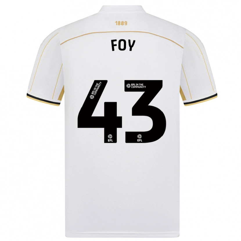 Danxen Kid Gus Foy #43 White Gold Away Jersey 2025/26 T-Shirt