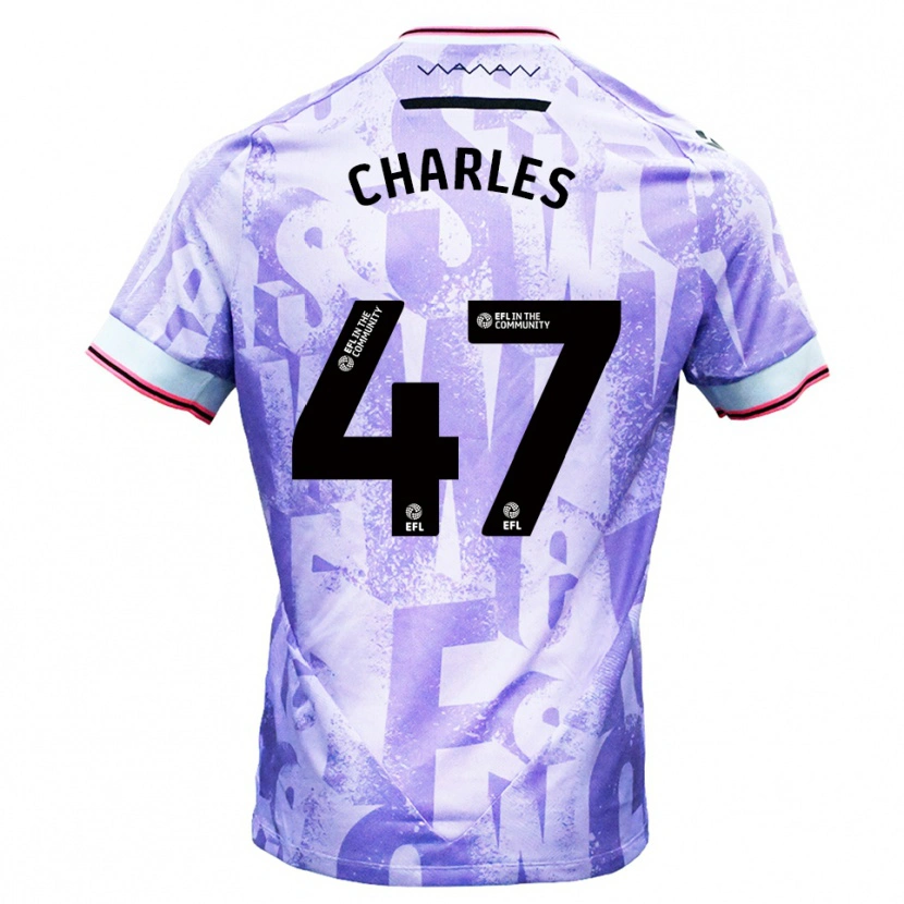 Danxen Kid Pierce Charles #47 Lilac White Away Jersey 2025/26 T-Shirt