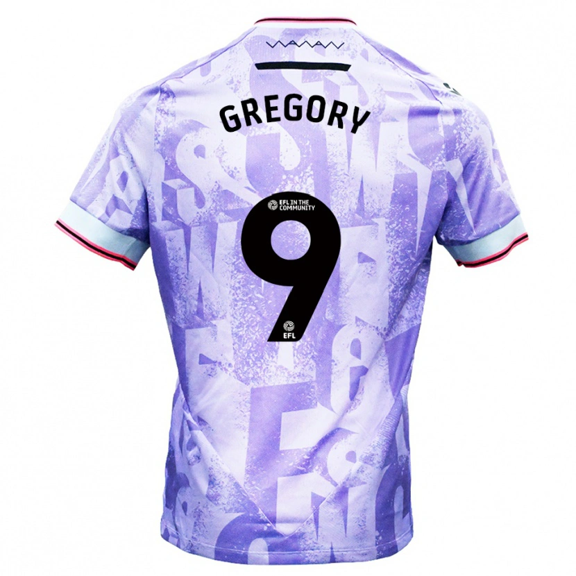 Danxen Kid Lee Gregory #9 Lilac White Away Jersey 2025/26 T-Shirt