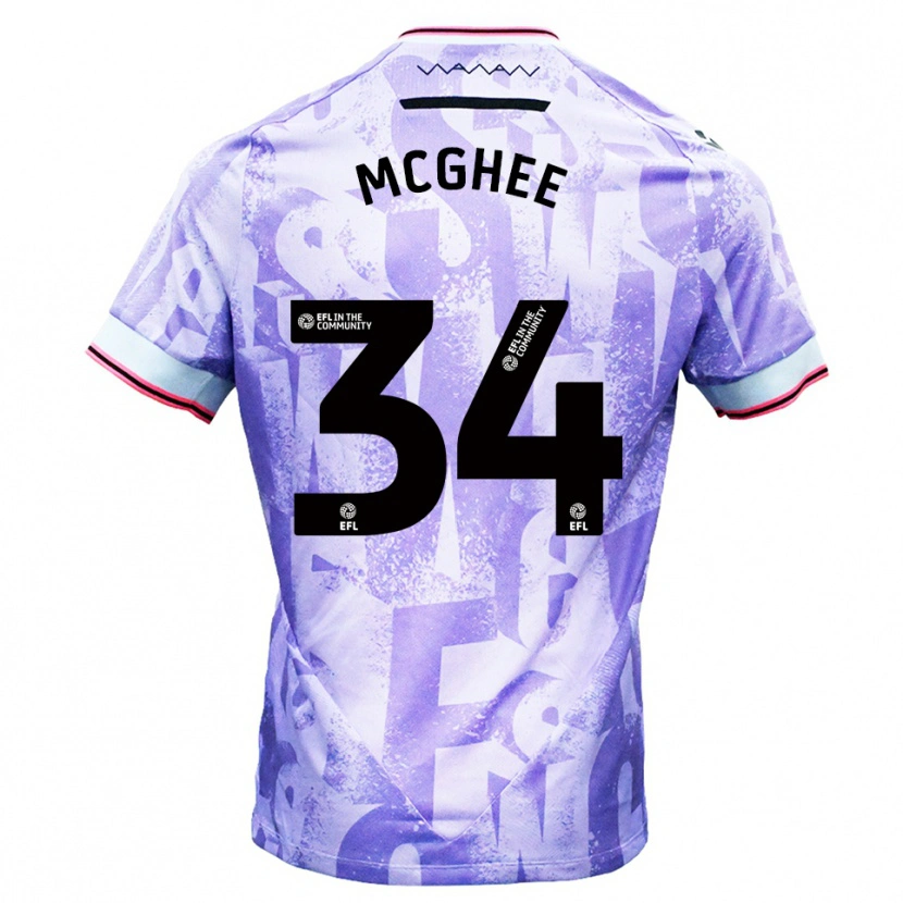 Danxen Kid Cole Mcghee #34 Lilac White Away Jersey 2025/26 T-Shirt