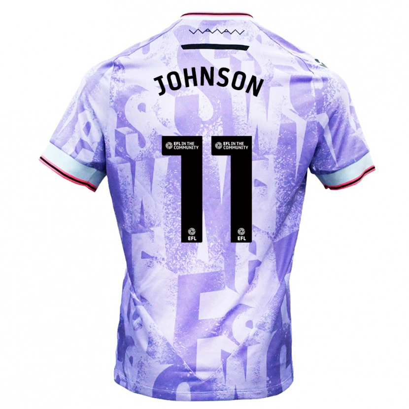 Danxen Kid Reece Johnson #11 Lilac White Away Jersey 2025/26 T-Shirt