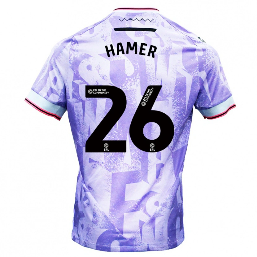 Danxen Kid Ben Hamer #26 Lilac White Away Jersey 2025/26 T-Shirt