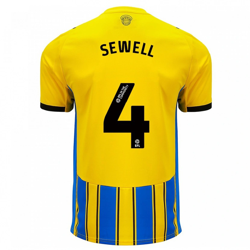 Danxen Kid Broghan Sewell #4 Blue Yellow Away Jersey 2025/26 T-Shirt