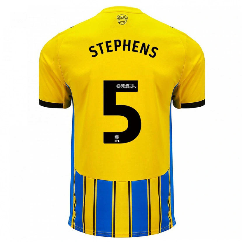 Danxen Kid Jack Stephens #5 Blue Yellow Away Jersey 2025/26 T-Shirt