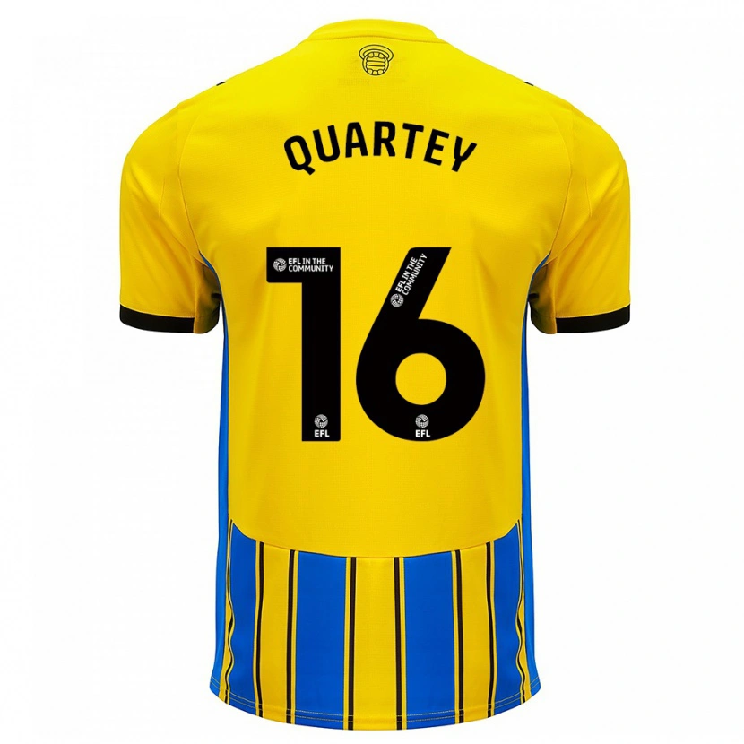 Danxen Kid Kojo Quartey #16 Blue Yellow Away Jersey 2025/26 T-Shirt