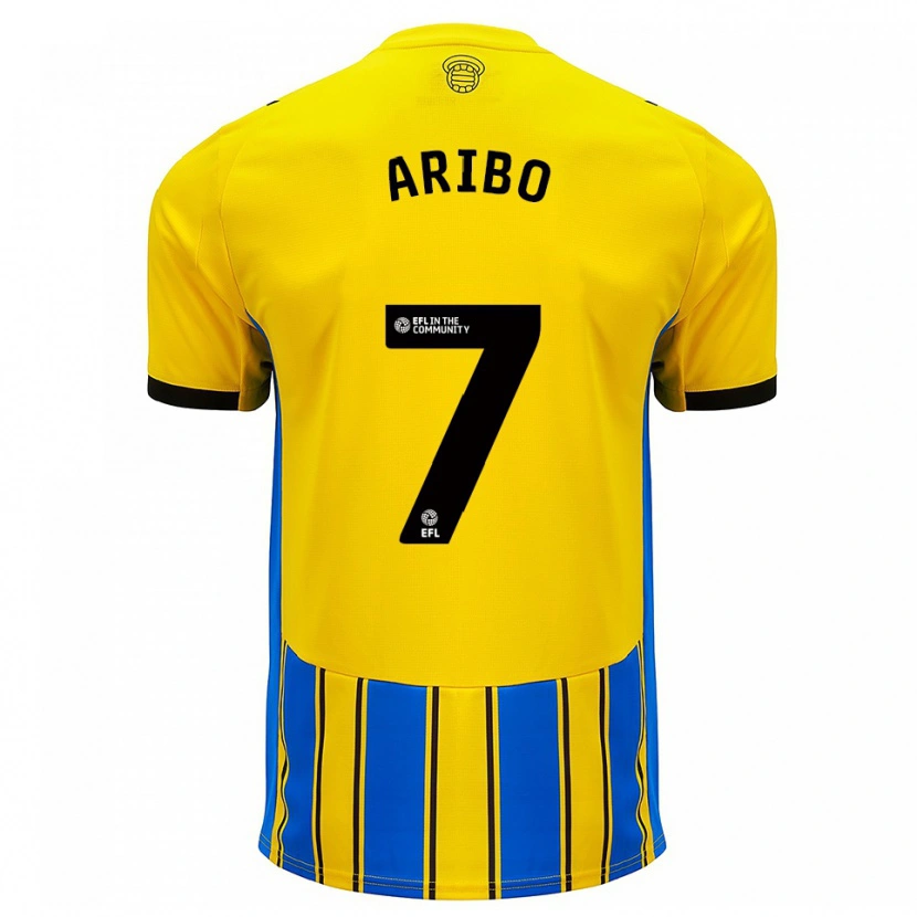 Danxen Kid Joe Aribo #7 Blue Yellow Away Jersey 2025/26 T-Shirt