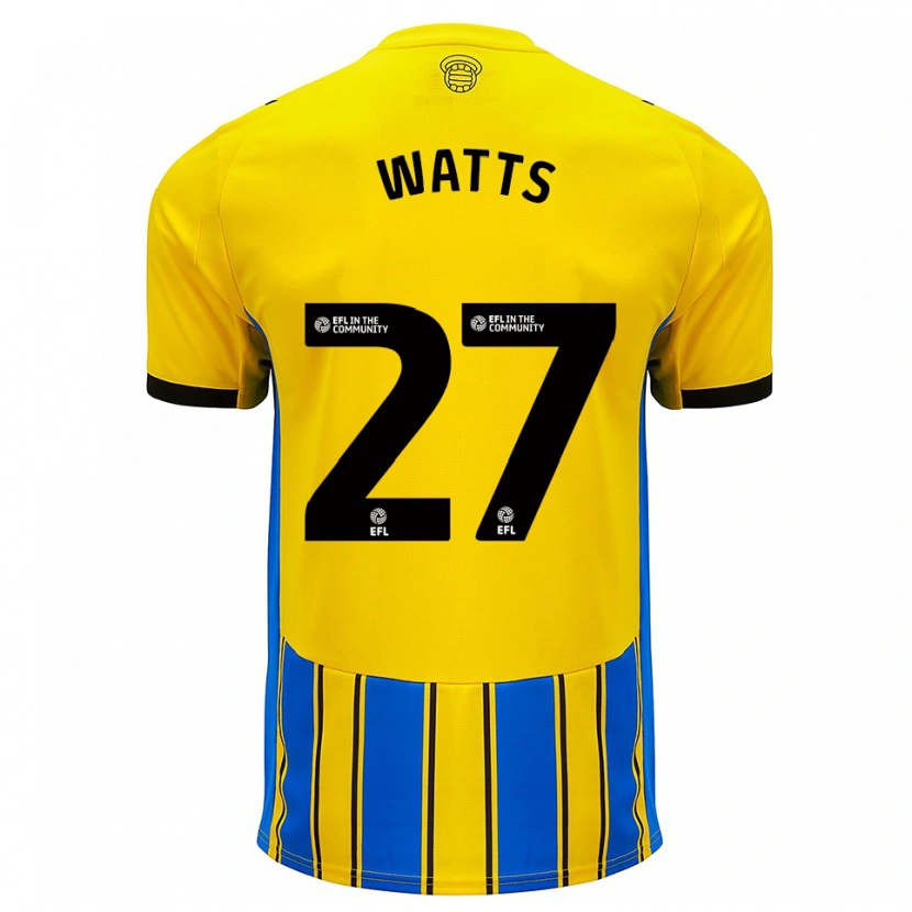 Danxen Kid Isabel Watts #27 Blue Yellow Away Jersey 2025/26 T-Shirt