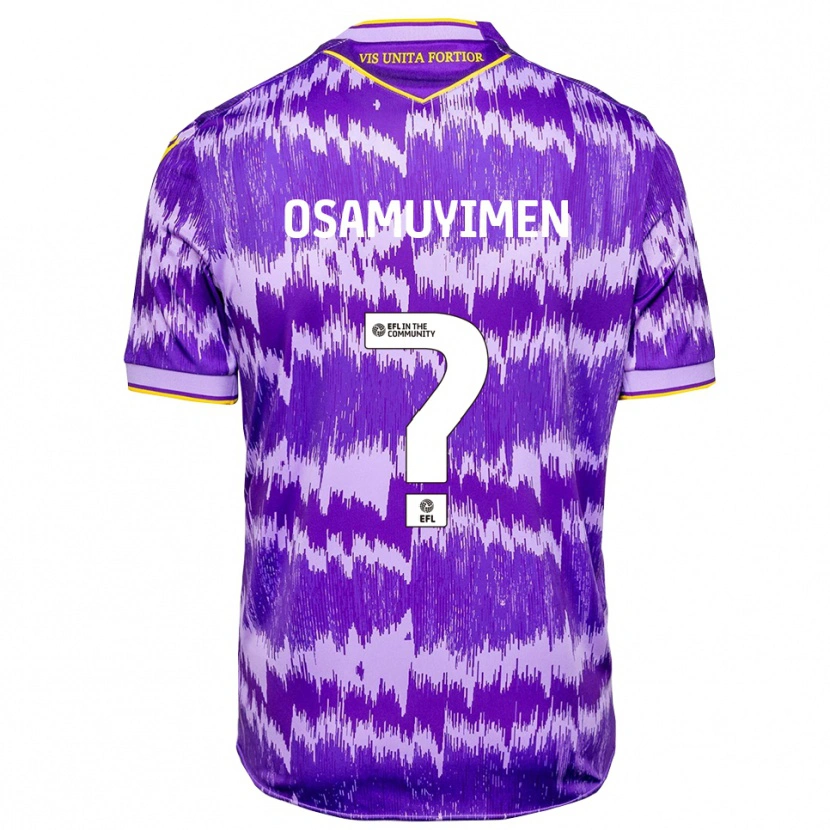 Danxen Kid David Osamuyimen #0 Purple Yellow Away Jersey 2025/26 T-Shirt