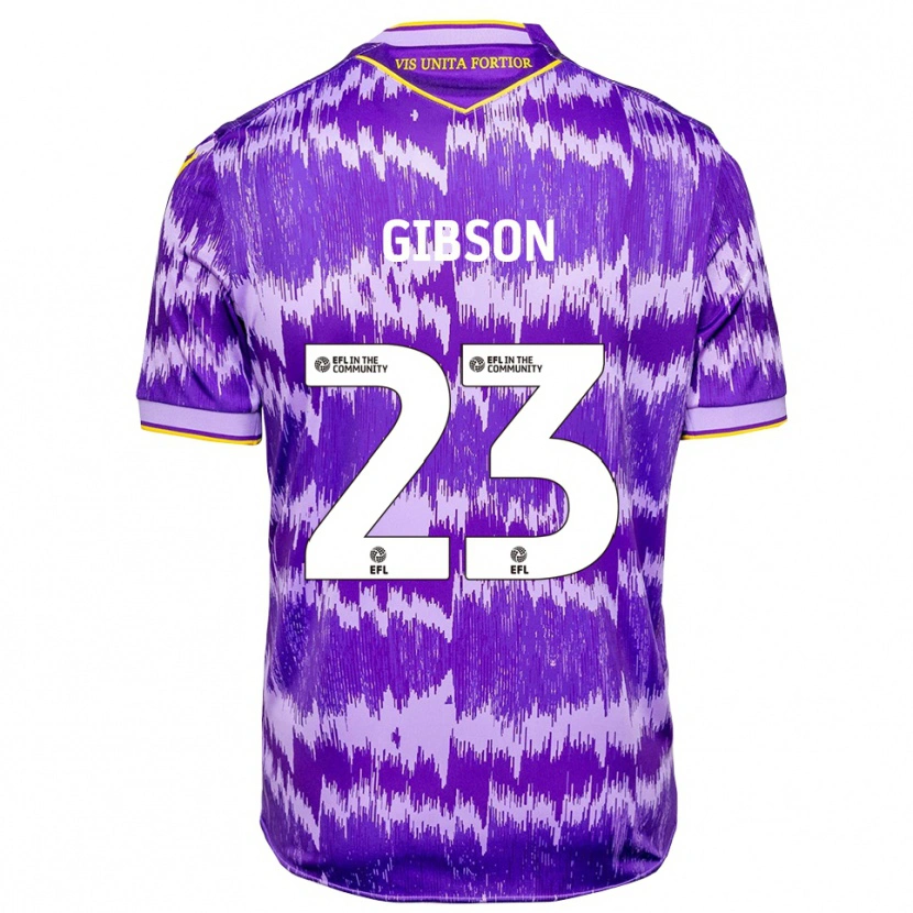 Danxen Kid Ben Gibson #23 Purple Yellow Away Jersey 2025/26 T-Shirt