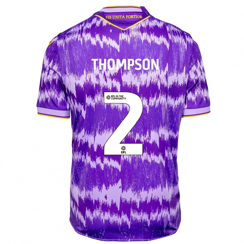 Danxen Kid Sophie Thompson #2 Purple Yellow Away Jersey 2025/26 T-Shirt