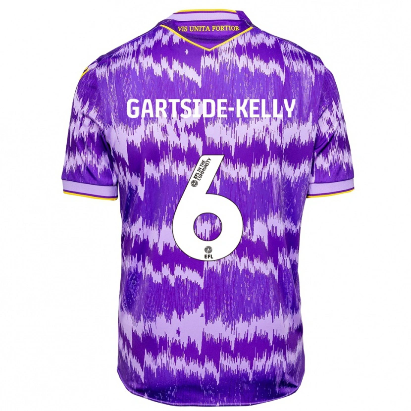 Danxen Kid Gabriel Kelly #6 Purple Yellow Away Jersey 2025/26 T-Shirt