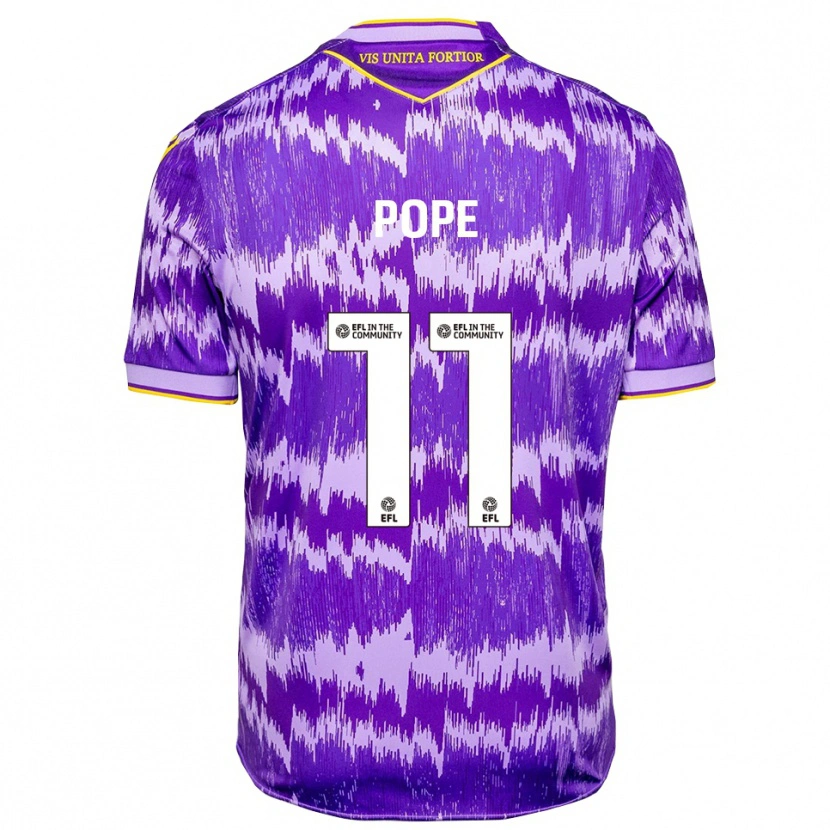 Danxen Kid Ollie Pope #11 Purple Yellow Away Jersey 2025/26 T-Shirt