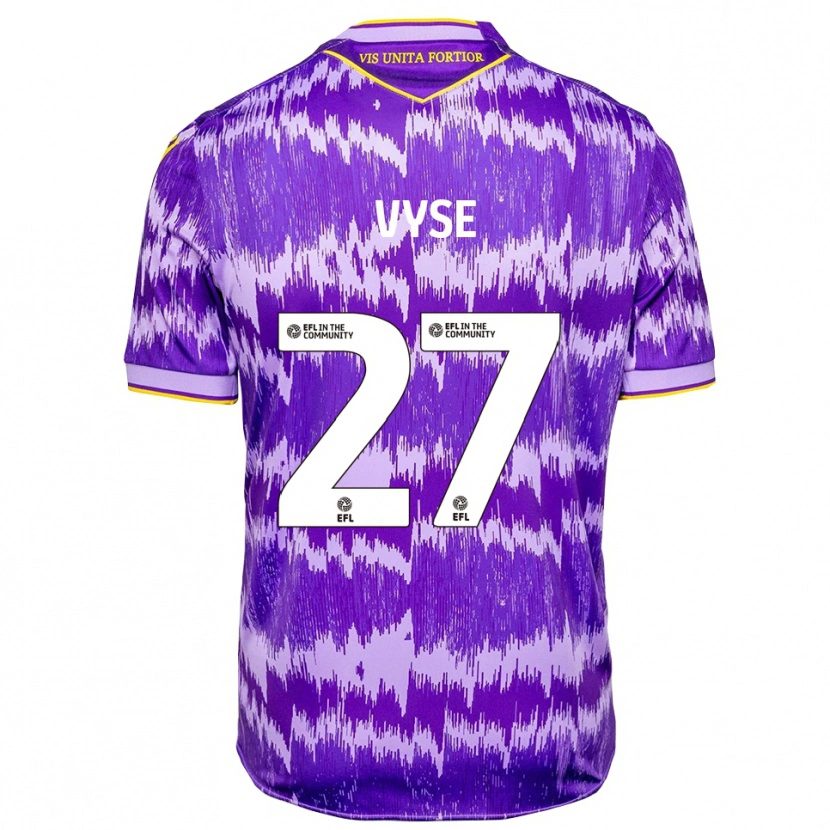 Danxen Kid Ryah Vyse #27 Purple Yellow Away Jersey 2025/26 T-Shirt