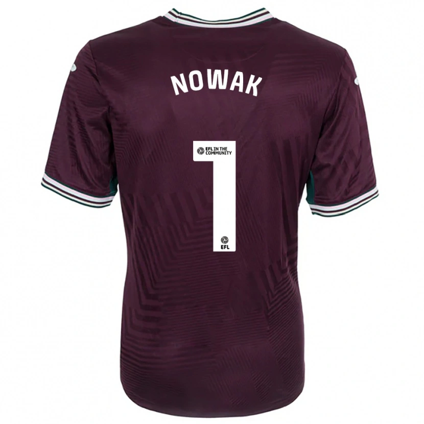 Danxen Kid Jakub Nowak #1 Rust Red White Away Jersey 2025/26 T-Shirt