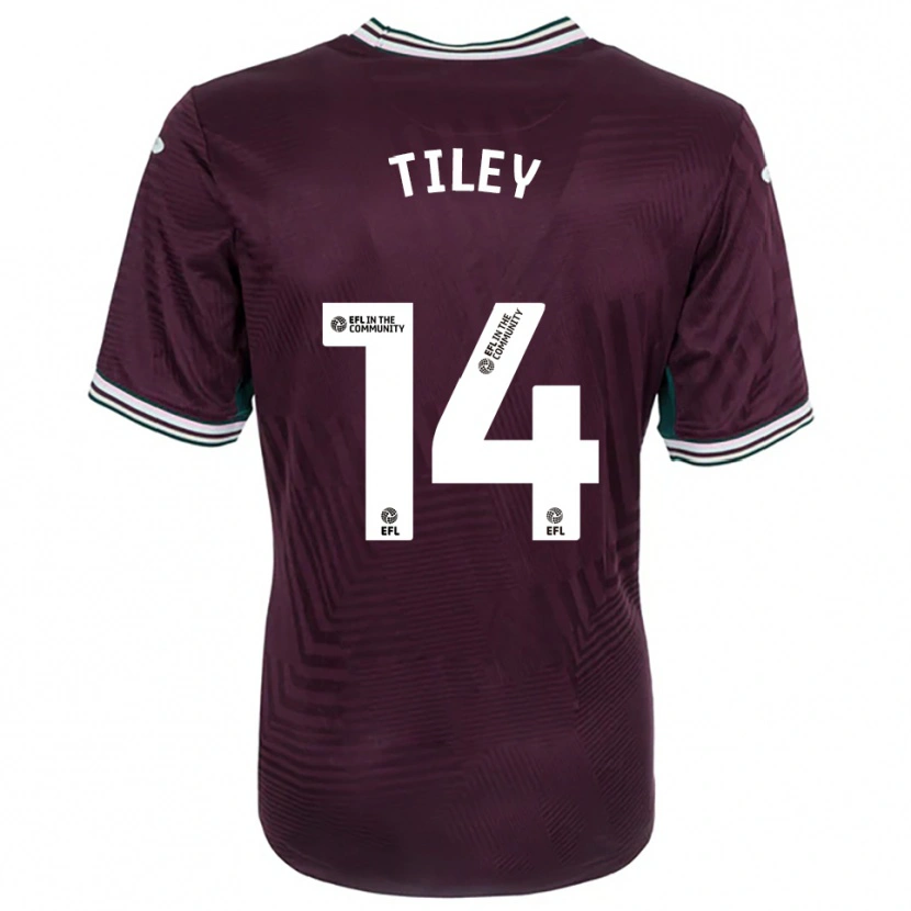 Danxen Kid Chloe Tiley #14 Rust Red White Away Jersey 2025/26 T-Shirt