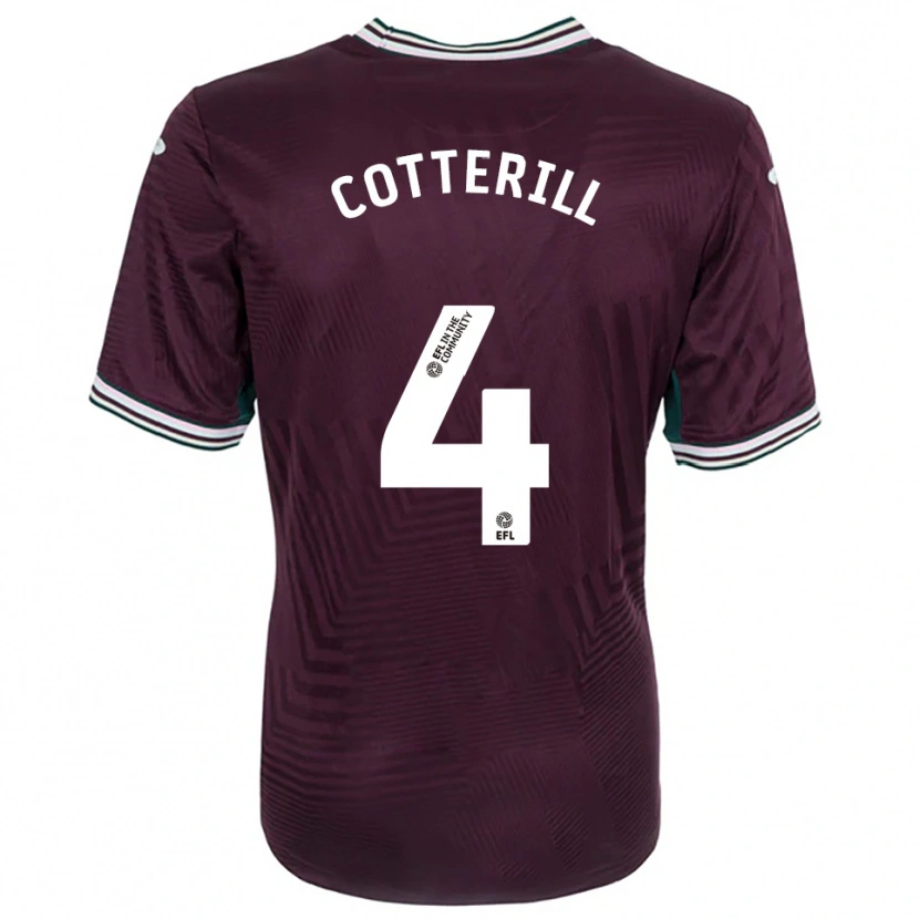Danxen Kid Joel Cotterill #4 Rust Red White Away Jersey 2025/26 T-Shirt