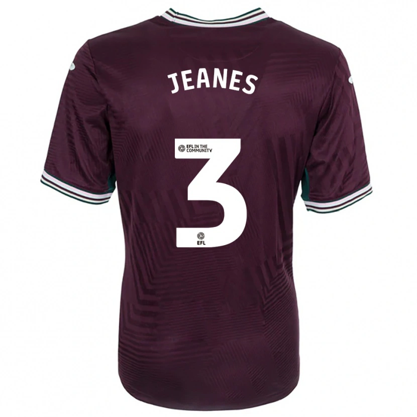 Danxen Kid Zac Jeanes #3 Rust Red White Away Jersey 2025/26 T-Shirt