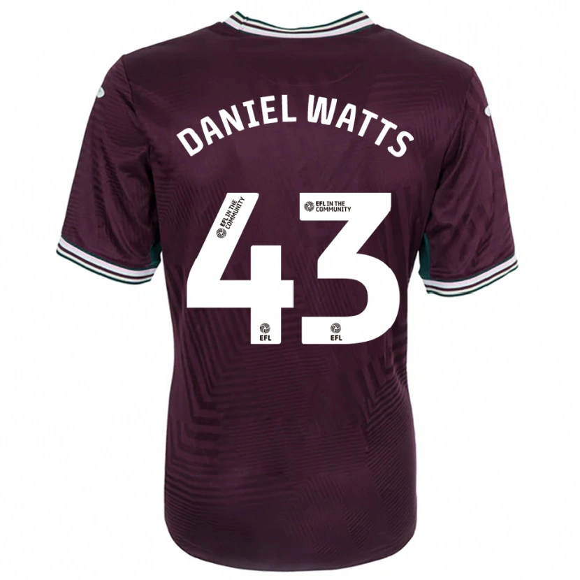 Danxen Kid Daniel Watts #43 Rust Red White Away Jersey 2025/26 T-Shirt