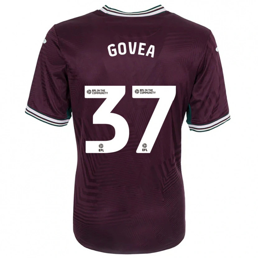 Danxen Kid Aimar Govea #37 Rust Red White Away Jersey 2025/26 T-Shirt