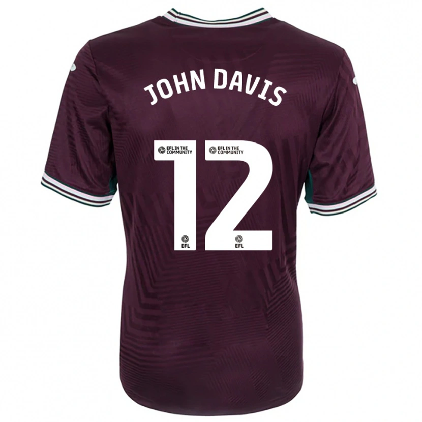 Danxen Kid Stacey John-Davis #12 Rust Red White Away Jersey 2025/26 T-Shirt