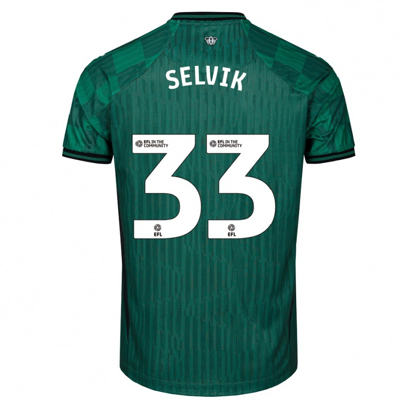 Danxen Kid Egil Selvik #33 Green Black Away Jersey 2025/26 T-Shirt