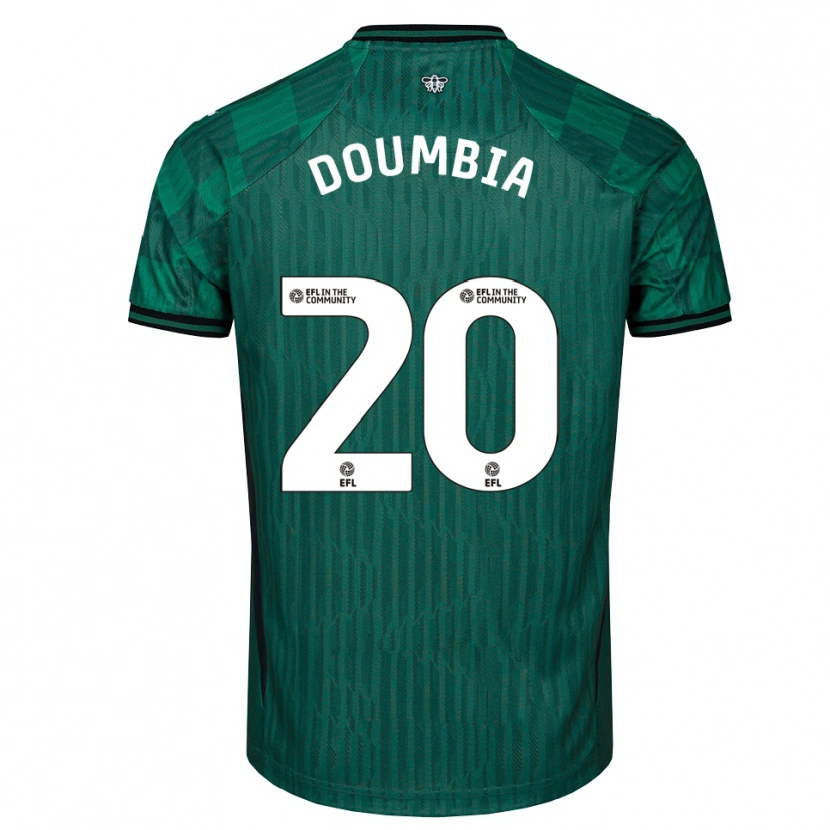 Danxen Kid Mamadou Doumbia #20 Green Black Away Jersey 2025/26 T-Shirt