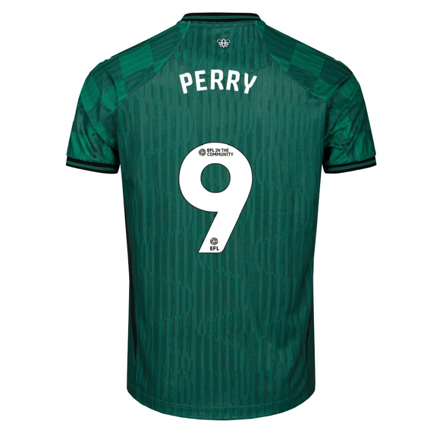 Danxen Kid Madison Perry #9 Green Black Away Jersey 2025/26 T-Shirt