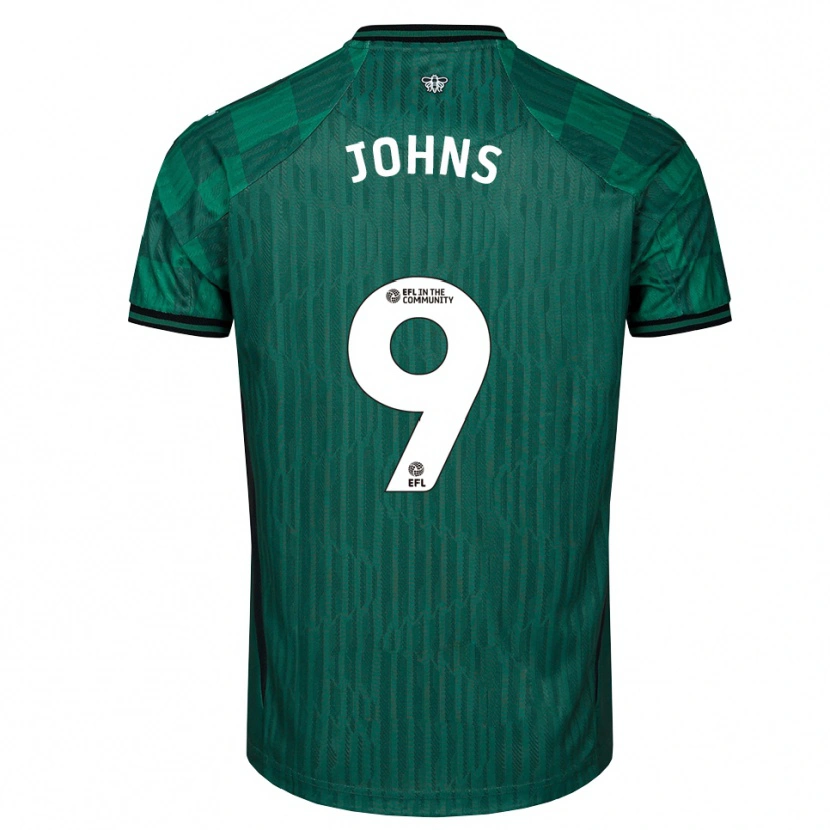 Danxen Kid Carly Johns #9 Green Black Away Jersey 2025/26 T-Shirt