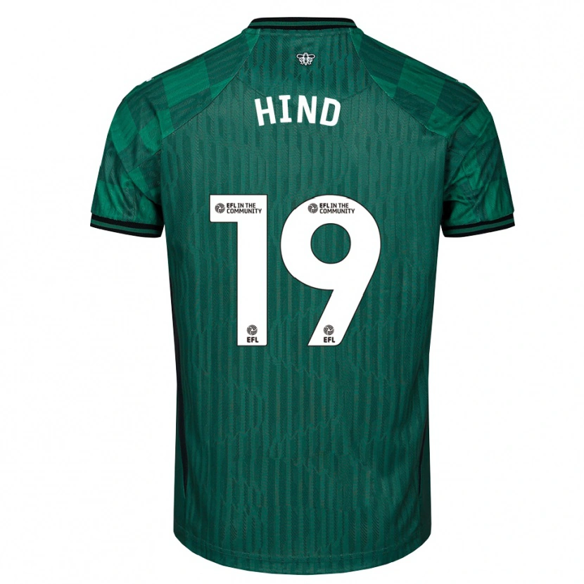 Danxen Kid Daisy Hind #19 Green Black Away Jersey 2025/26 T-Shirt