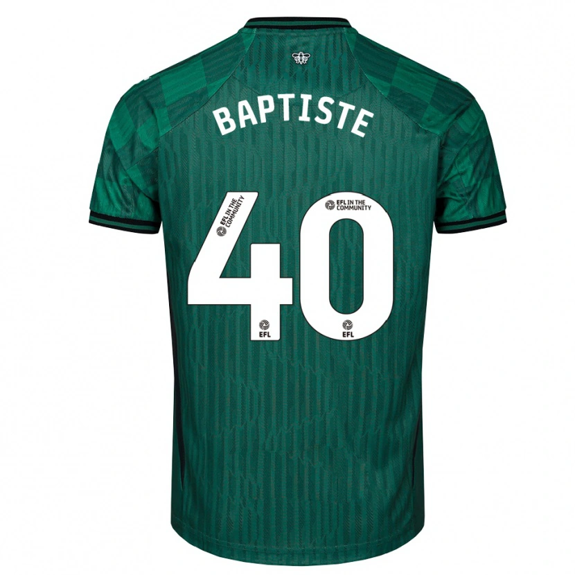 Danxen Kid Bianca Baptiste #40 Green Black Away Jersey 2025/26 T-Shirt