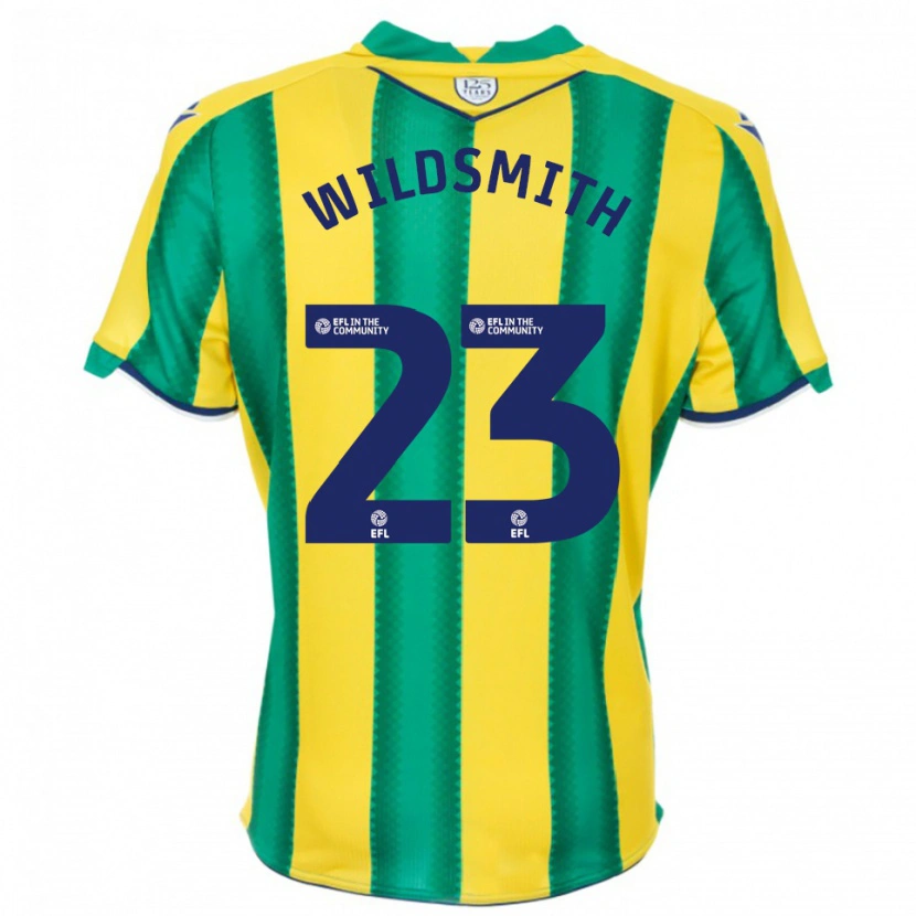 Danxen Kid Joe Wildsmith #23 Yellow Green Away Jersey 2025/26 T-Shirt