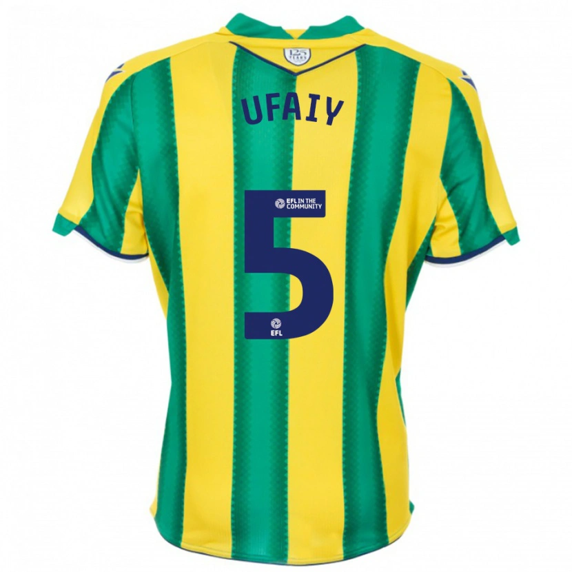 Danxen Kid Kevin Ufaiy #5 Yellow Green Away Jersey 2025/26 T-Shirt