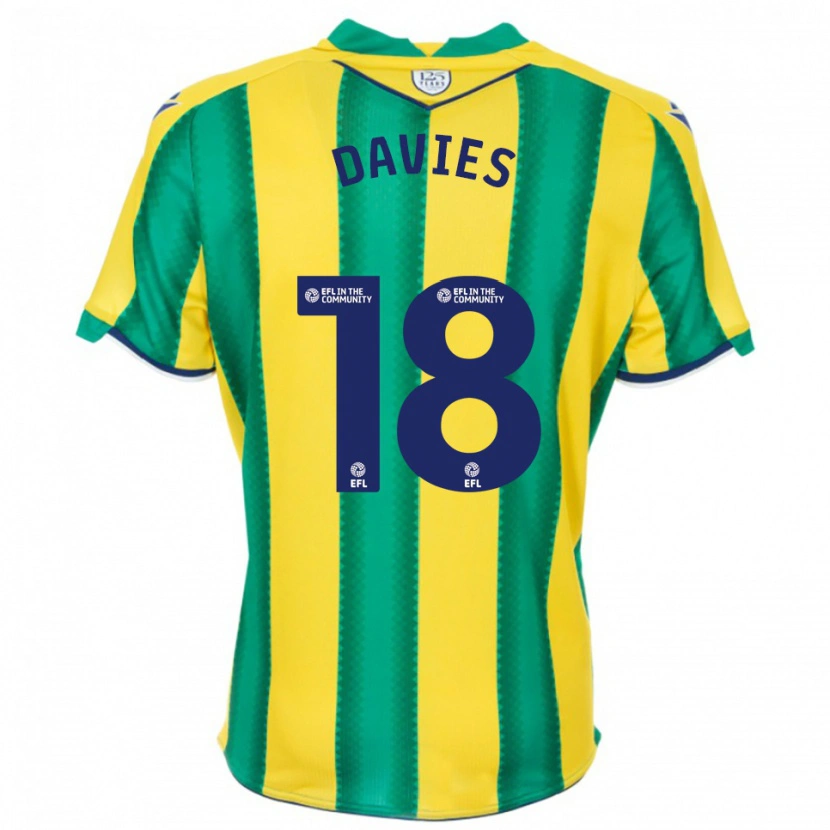Danxen Kid Jessica Davies #18 Yellow Green Away Jersey 2025/26 T-Shirt