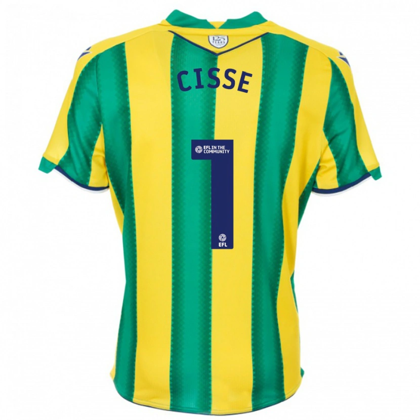 Danxen Kid Ben Cisse #1 Yellow Green Away Jersey 2025/26 T-Shirt