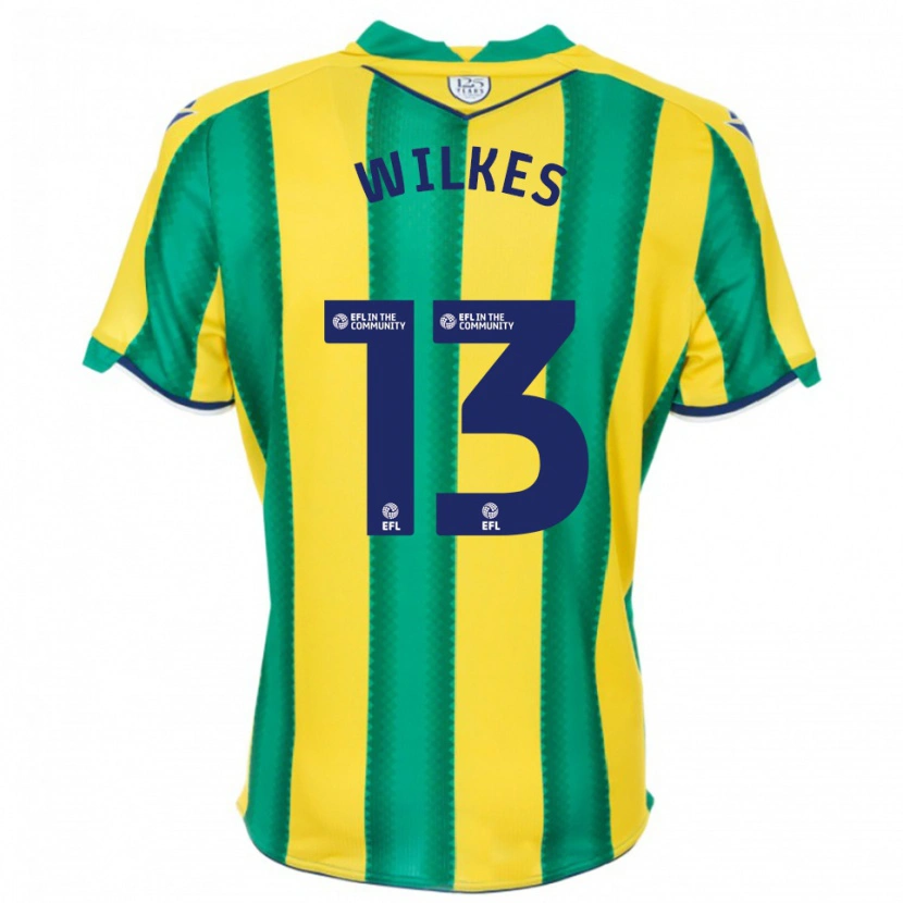 Danxen Kid Liam Wilkes #13 Yellow Green Away Jersey 2025/26 T-Shirt