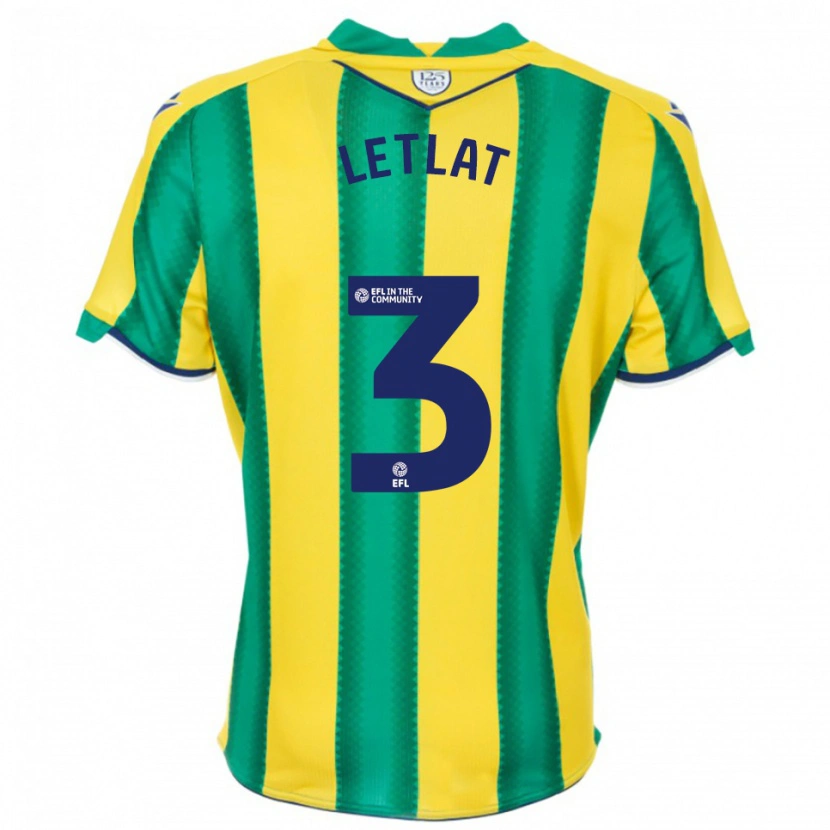 Danxen Kid Adam Letlat #3 Yellow Green Away Jersey 2025/26 T-Shirt