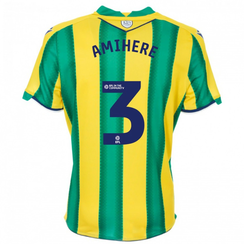 Danxen Kid Iddrisa Dauda Amihere #3 Yellow Green Away Jersey 2025/26 T-Shirt