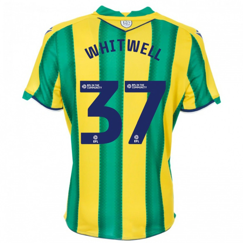 Danxen Kid Harry Whitwell #37 Yellow Green Away Jersey 2025/26 T-Shirt