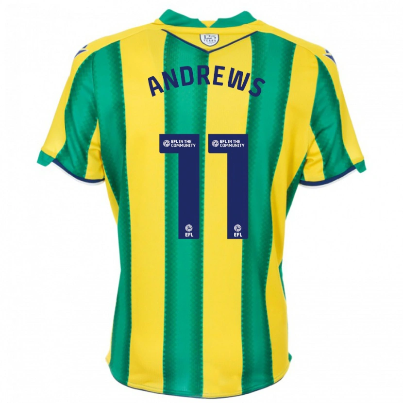 Danxen Kid Marli Rhodes-Andrews #11 Yellow Green Away Jersey 2025/26 T-Shirt