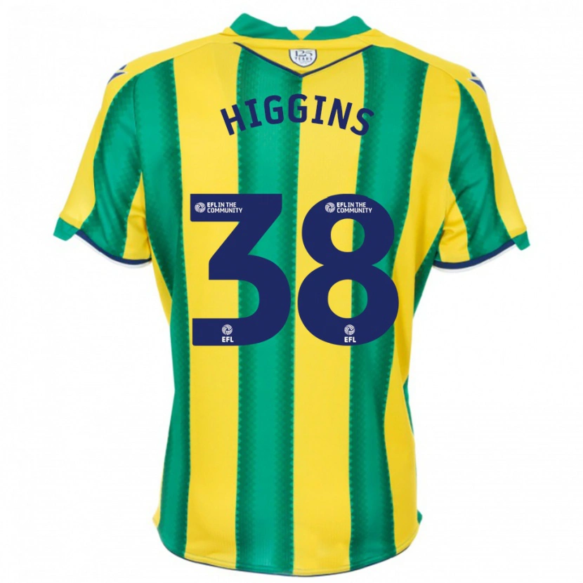 Danxen Kid Akeel Higgins #38 Yellow Green Away Jersey 2025/26 T-Shirt