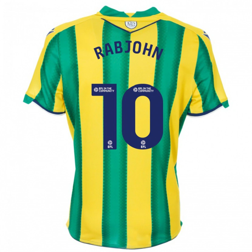 Danxen Kid Olivia Rabjohn #10 Yellow Green Away Jersey 2025/26 T-Shirt
