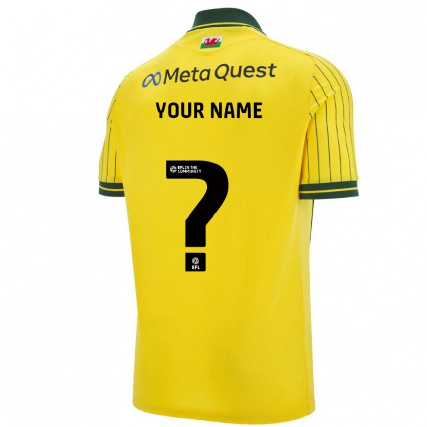 Danxen Kid Your Name #0 Yellow Green Away Jersey 2025/26 T-Shirt