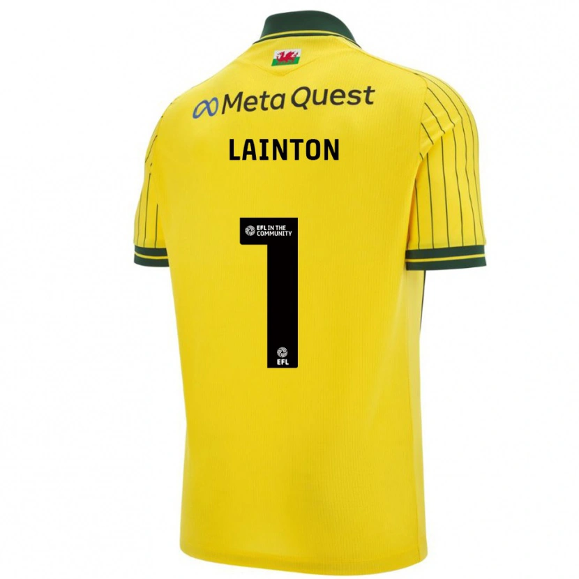 Danxen Kid Rob Lainton #1 Yellow Green Away Jersey 2025/26 T-Shirt