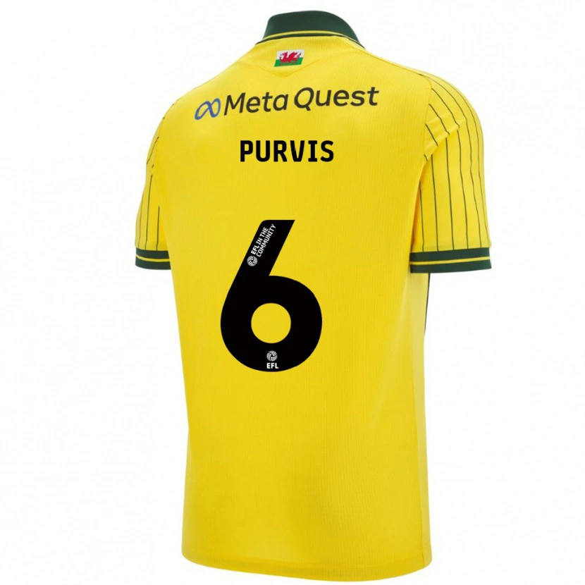 Danxen Kid Max Purvis #6 Yellow Green Away Jersey 2025/26 T-Shirt