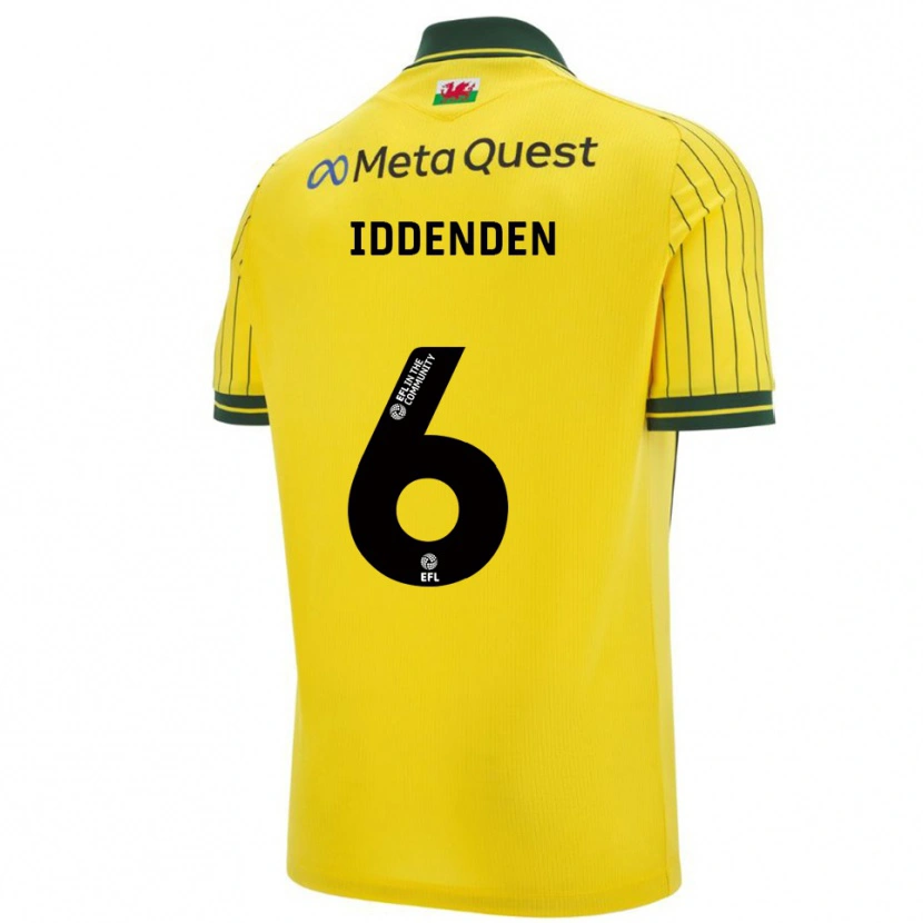 Danxen Kid Abbie Iddenden #6 Yellow Green Away Jersey 2025/26 T-Shirt