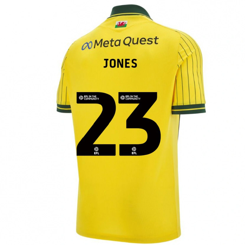 Danxen Kid Ruby Jones #23 Yellow Green Away Jersey 2025/26 T-Shirt