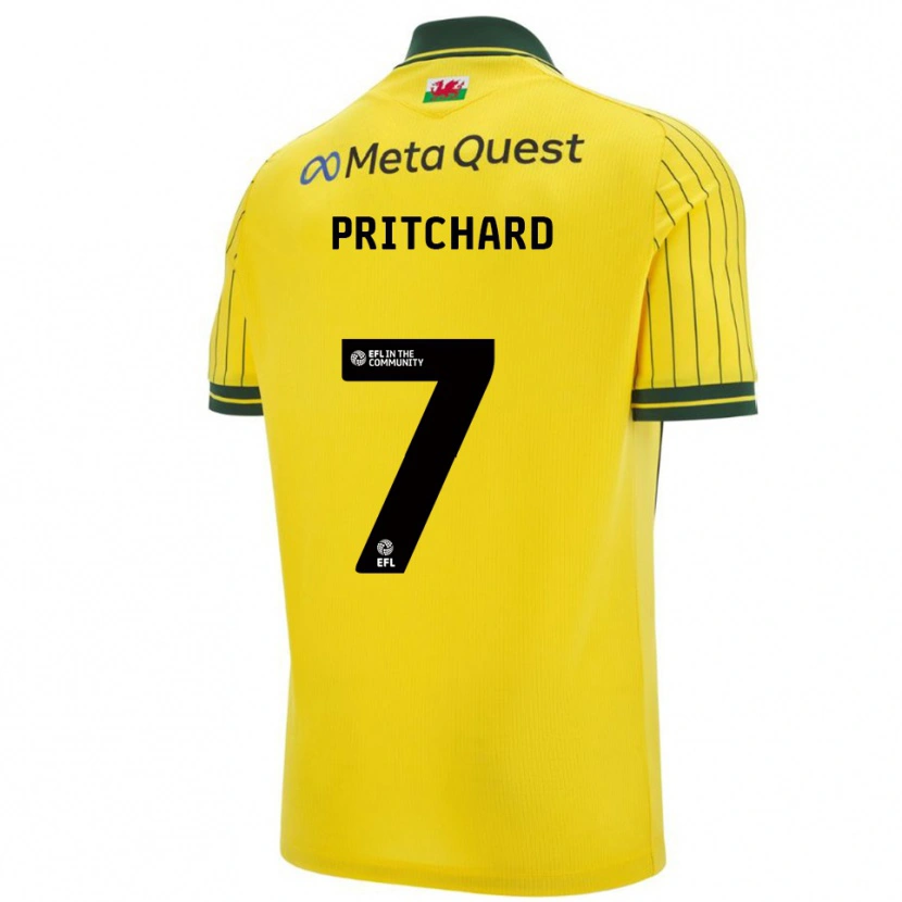 Danxen Kid Rebecca Pritchard #7 Yellow Green Away Jersey 2025/26 T-Shirt