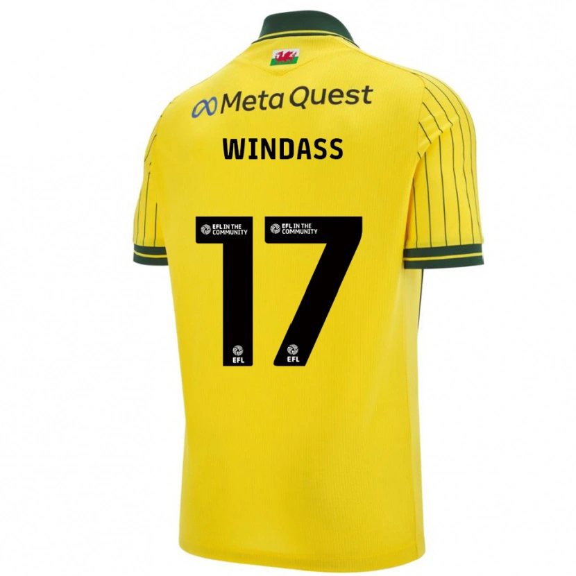 Danxen Kid Josh Windass #17 Yellow Green Away Jersey 2025/26 T-Shirt
