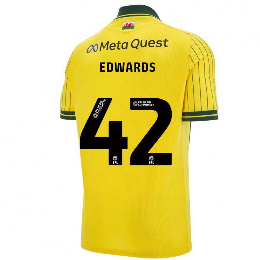 Danxen Kid Callum Edwards #42 Yellow Green Away Jersey 2025/26 T-Shirt